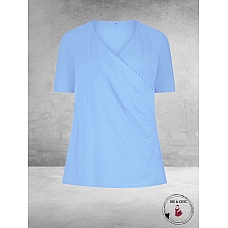 Plus Basics Wrap Top SKY